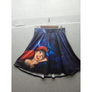 Disney The Little Mermaid Skirt Ariel & Ursula Design Part Of Your World Print W